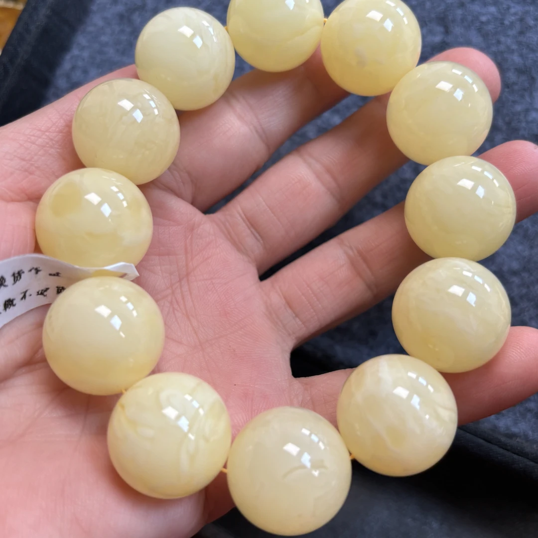 纯天然蜜蜡20手串 重58克