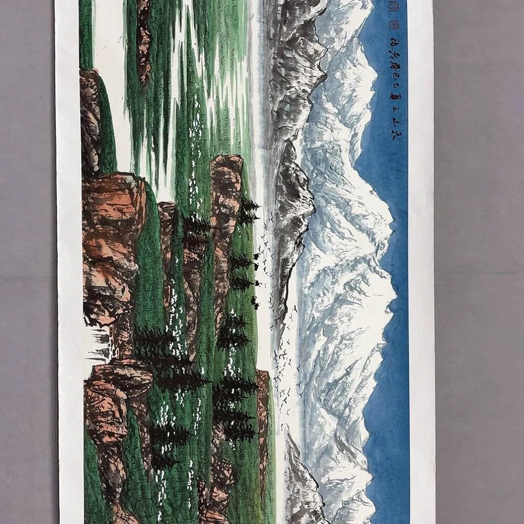 国画亲笔手绘放心去藏