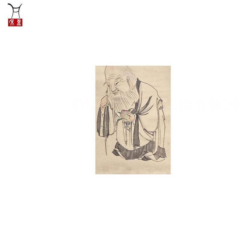 O1075人物立轴29x60/1.5平尺