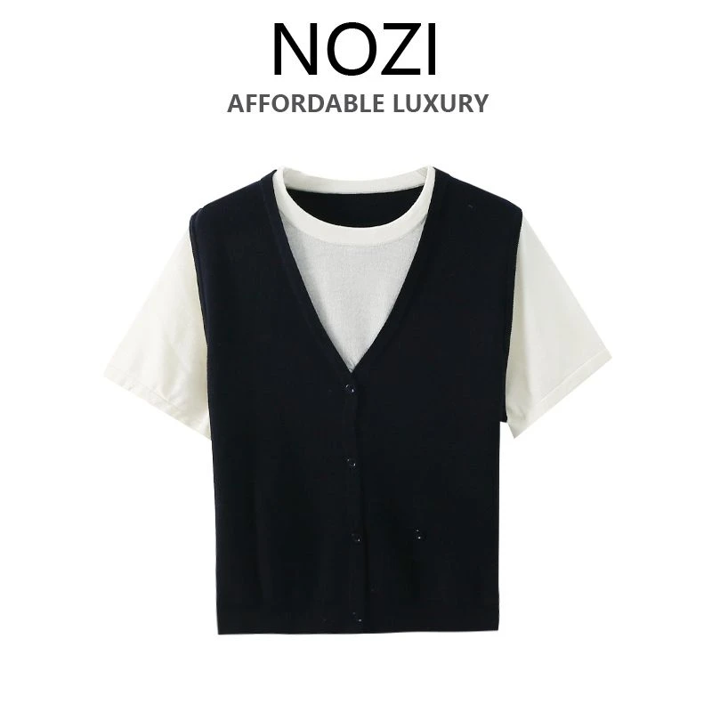【NOZI】女装针织衫高定轻奢风2025新款洋气A089