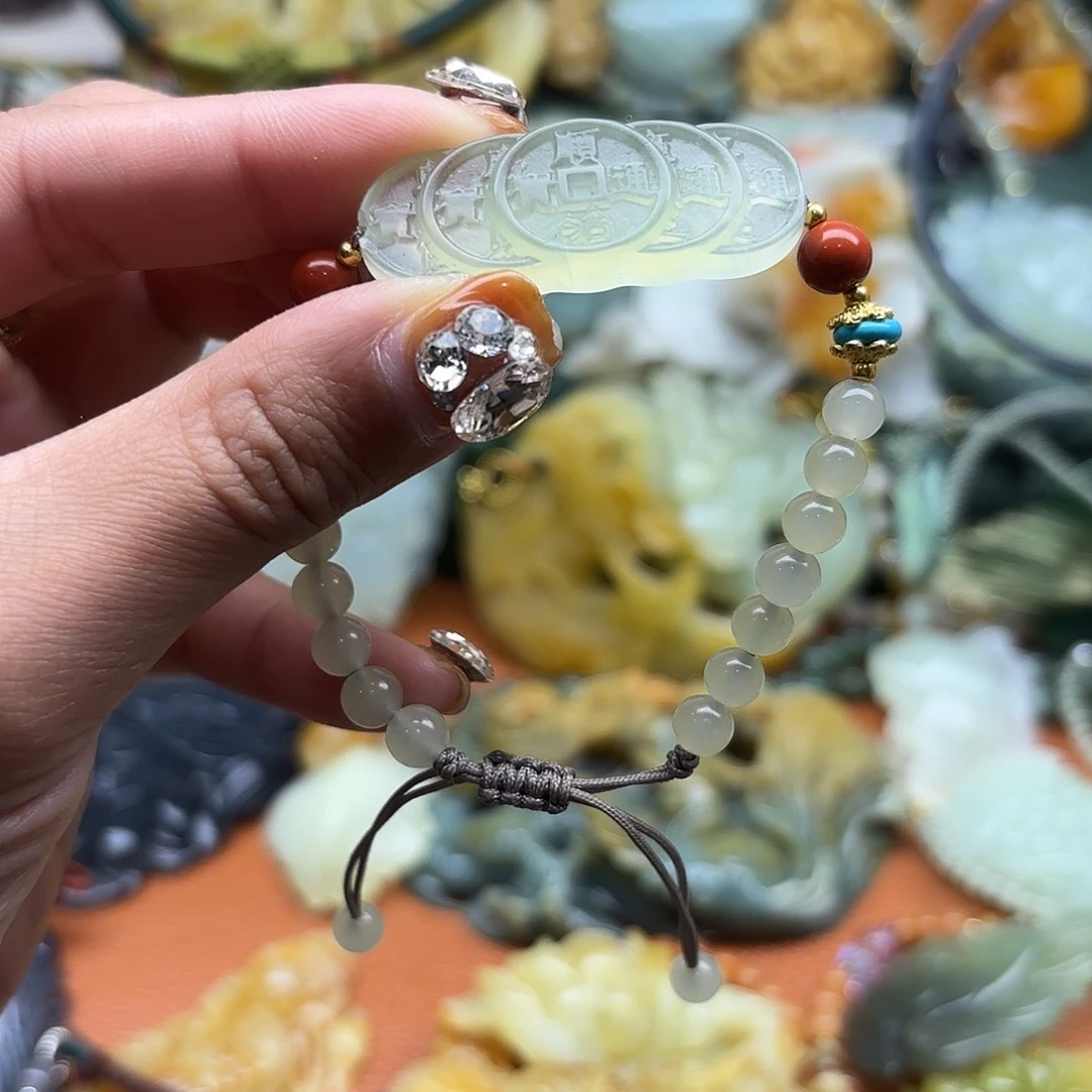 蛇纹石玉未镶嵌吊坠