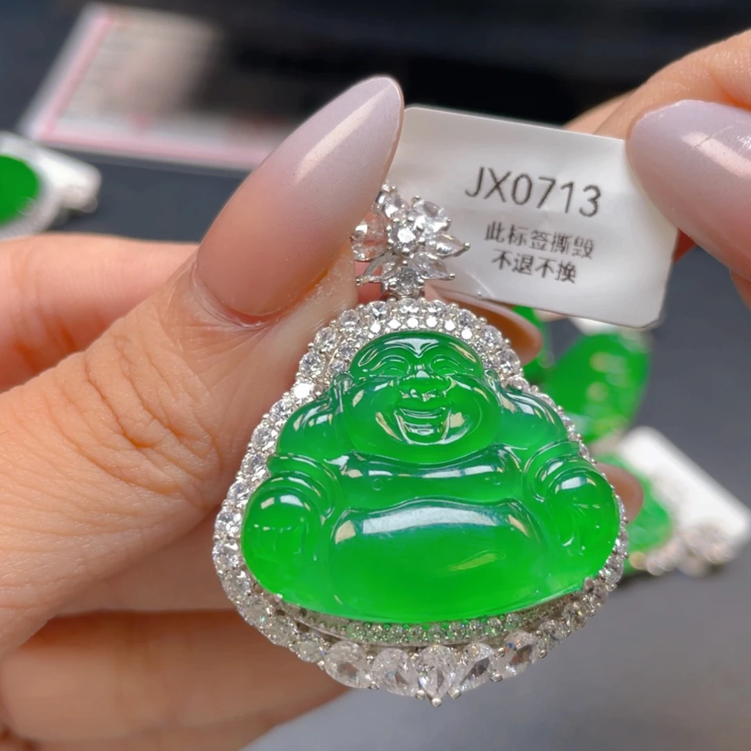 【闪购商品】颈饰银S925镶嵌翡翠翡翠