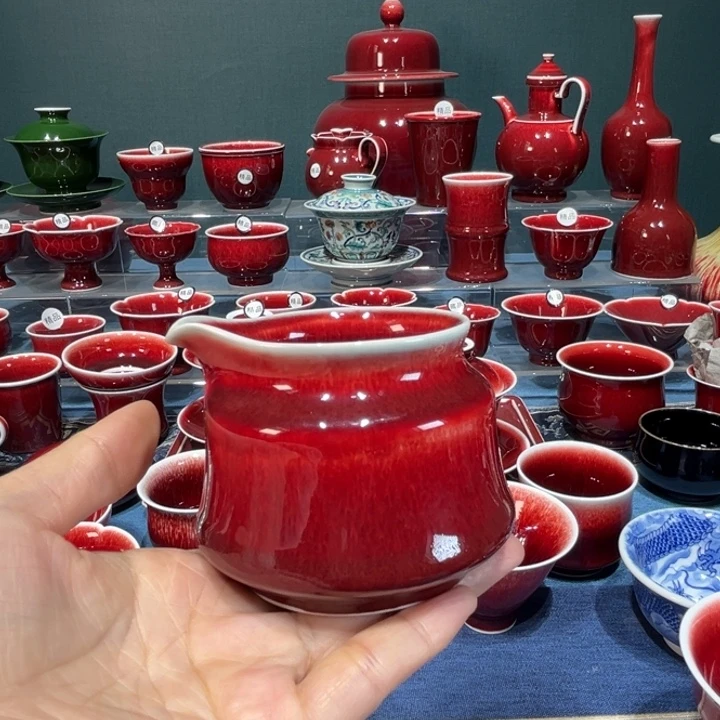 景德镇陶瓷浅行窑公道杯