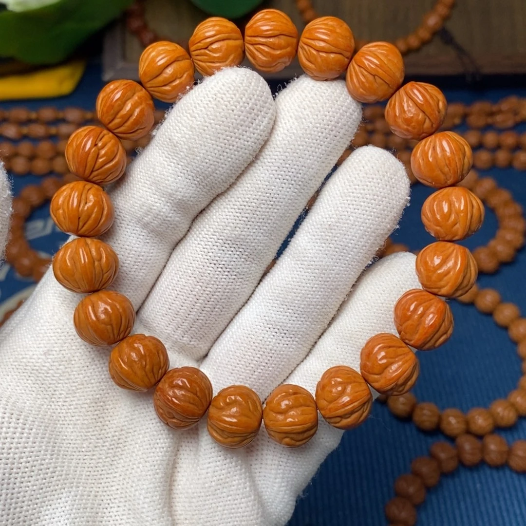 手串桃核13mm野生柿子红桃核手串（活动价）