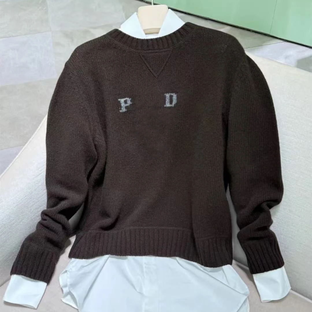 《258》南油复古高定气质百搭圆领长袖针织