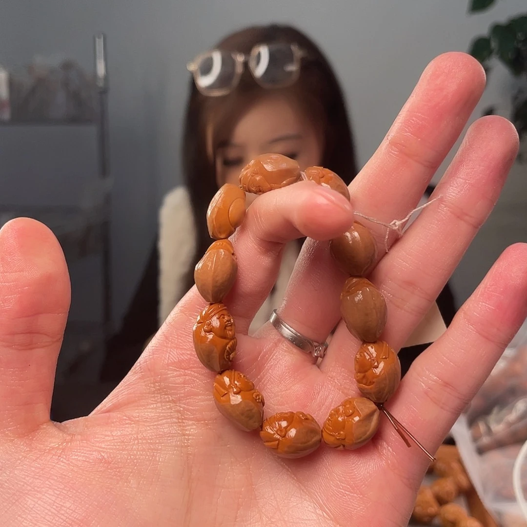 橄榄核手串寜1.2铁核财神