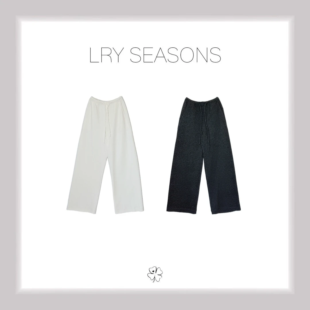 LRY SEASONS |慵懒垂感抽绳宽松阔腿休闲裤25489