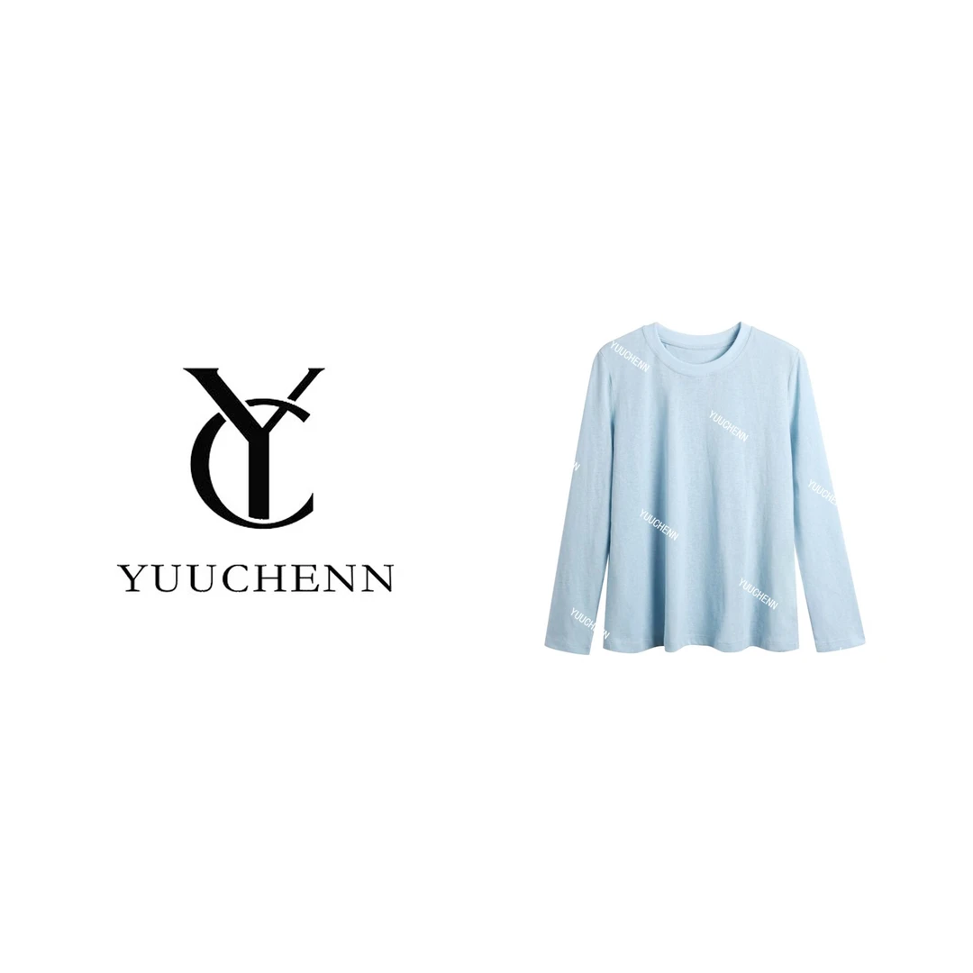 【YUUCHENN】极简洋气百搭柔和宽松圆领长袖亚麻T恤打底衫C 5916