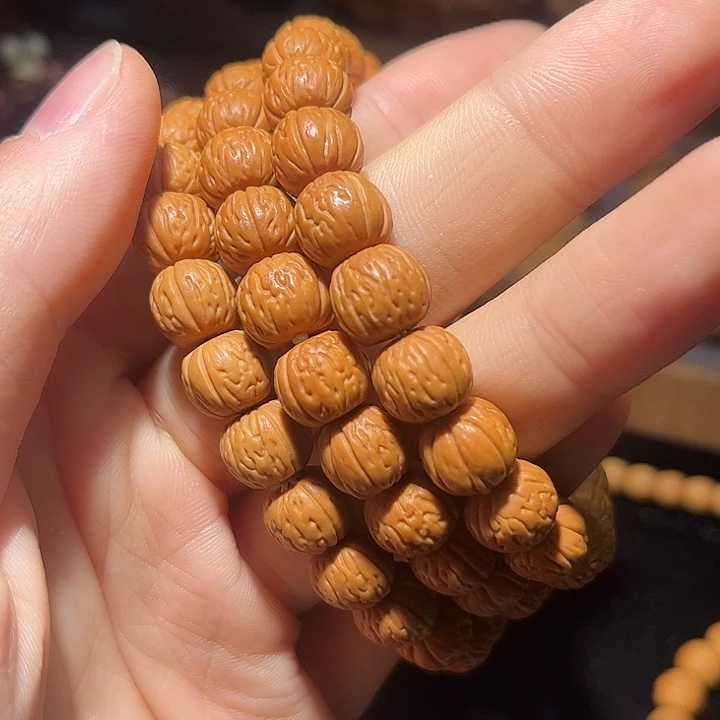 手串猴头核桃小馒头料雕刻款桃核全品无瑕无药
