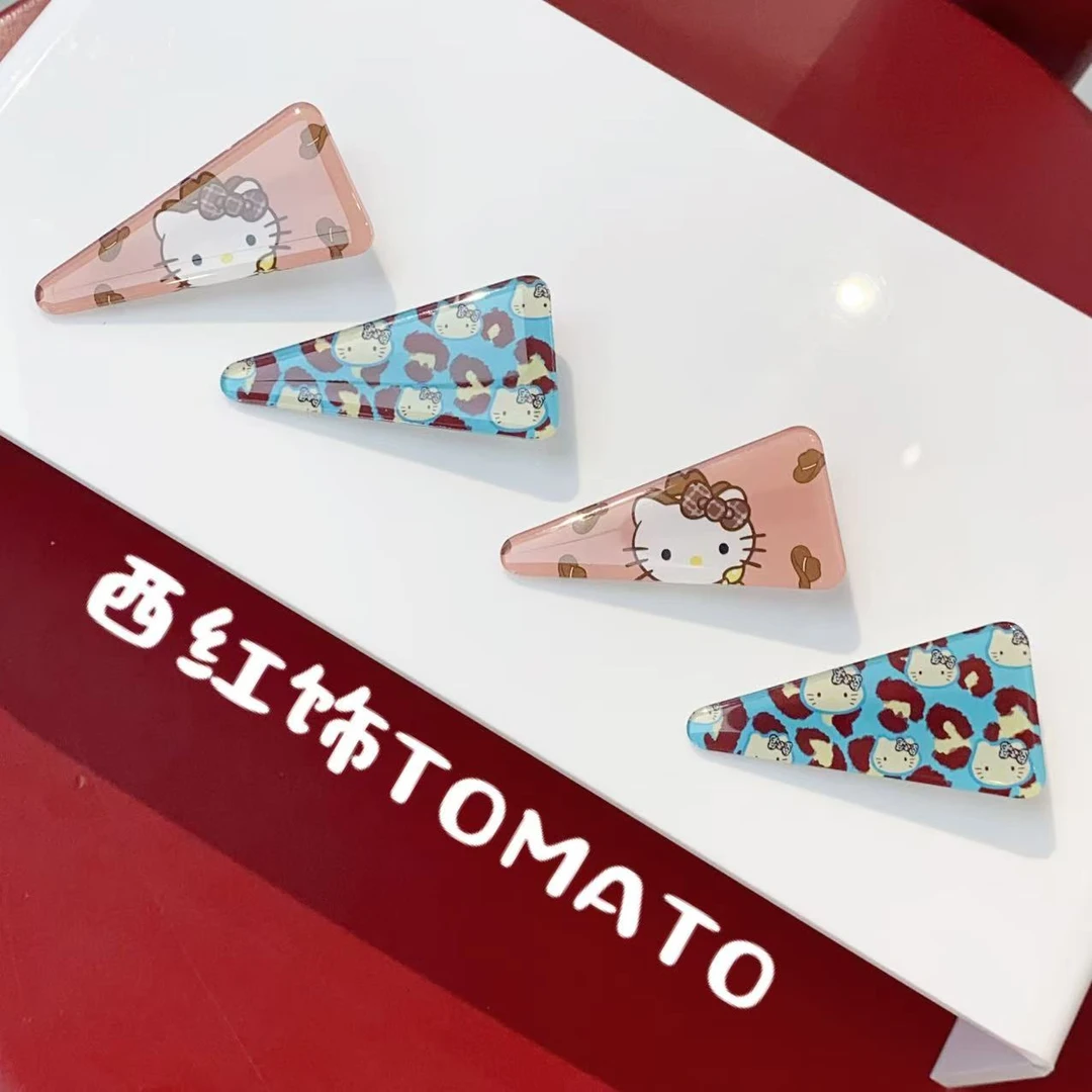 西红饰TOMATO韩国东大门百搭猫咪三角形侧边鸭嘴夹
