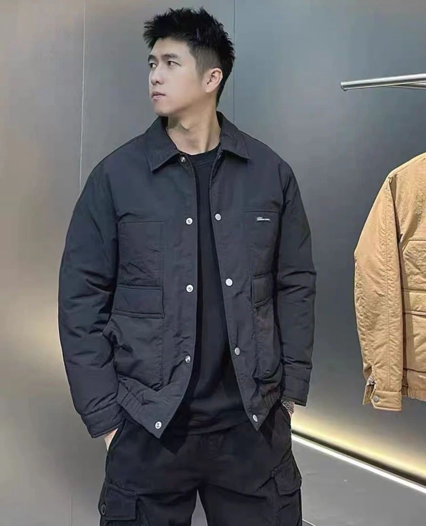 F39翻领工装夹克短款外套TT