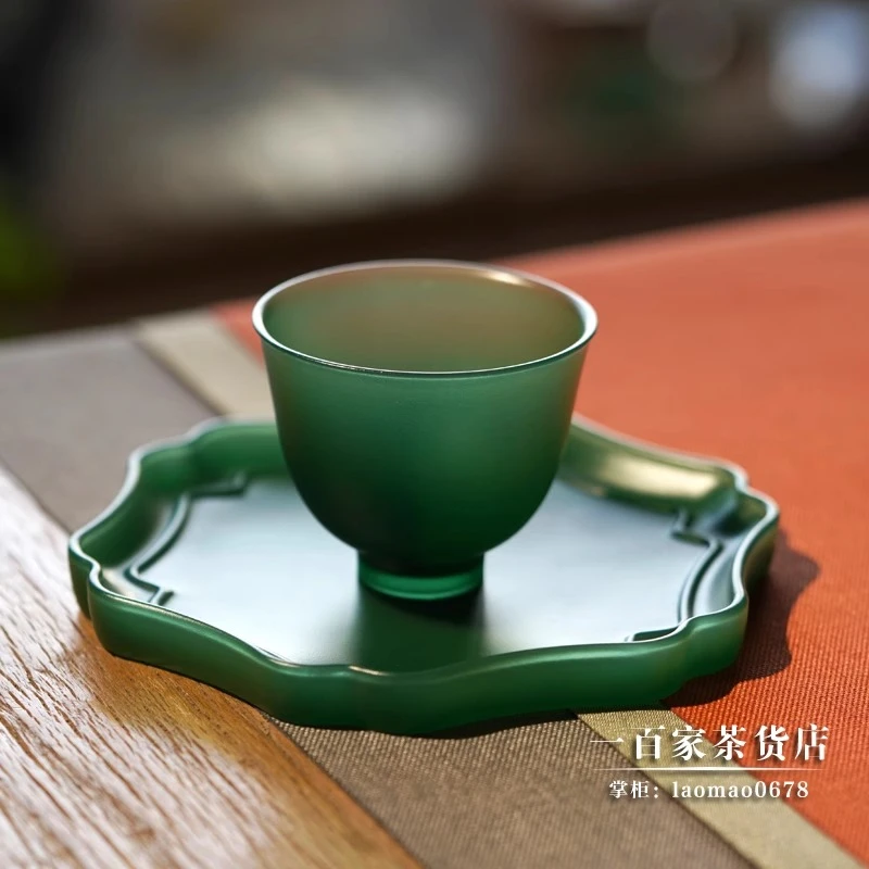 梁明毓古法琉璃| 圆满杯 主人杯 灵气浸润 手工品茗茶盏
