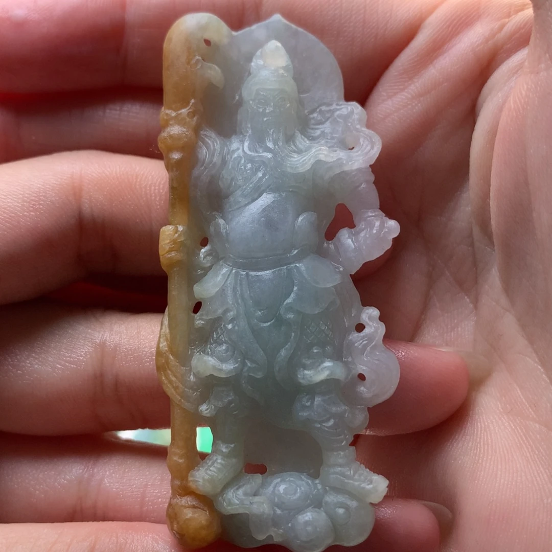 定制翡翠未镶嵌关公