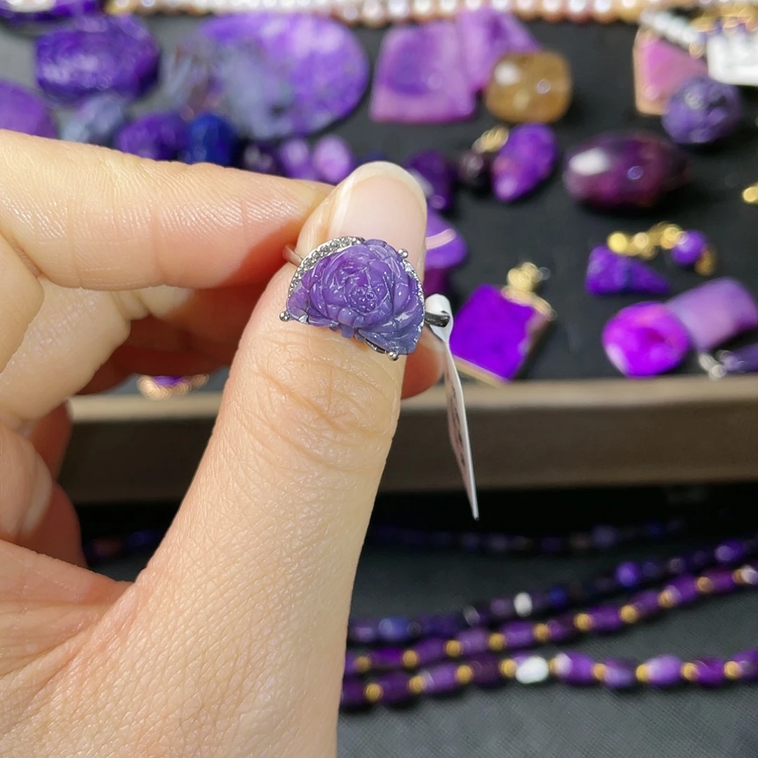 苏纪石（舒俱来）戒指银S925镶嵌