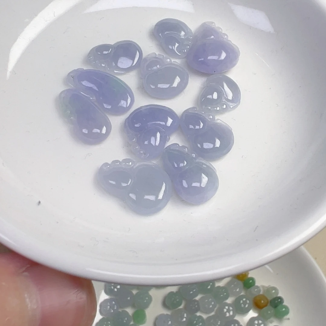 翡翠散珠艳紫葫芦福瓜一个