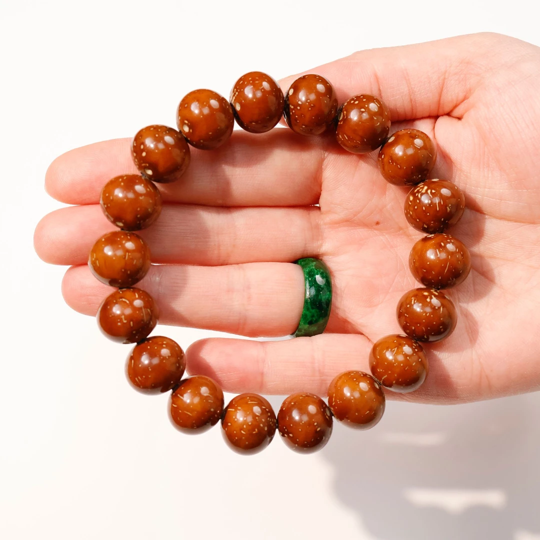 紫金鼠 算盘珠 款手串单圈14mm 男女款文玩佩戴盘玩款男朋友礼物