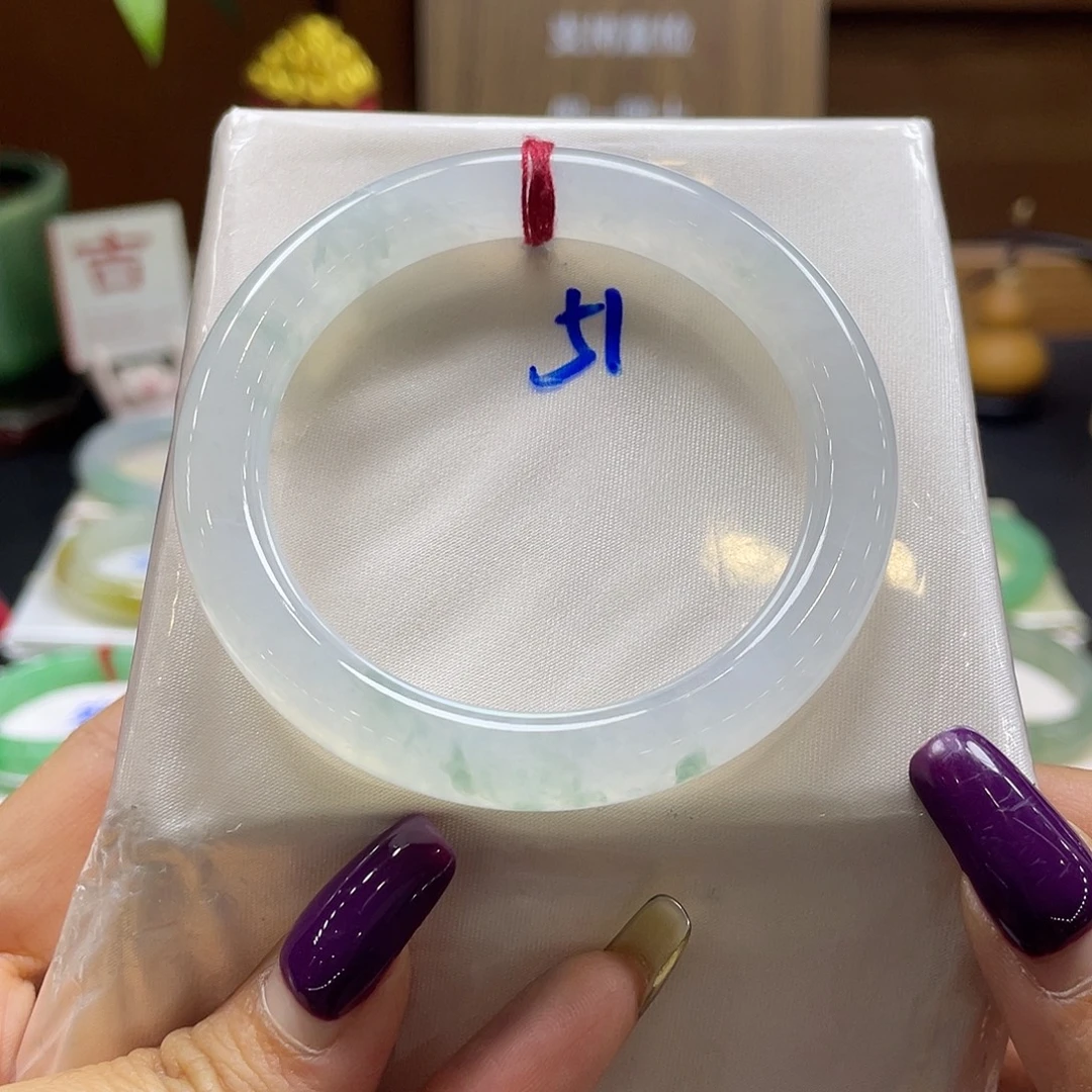 翡翠未镶嵌手镯46 号链接