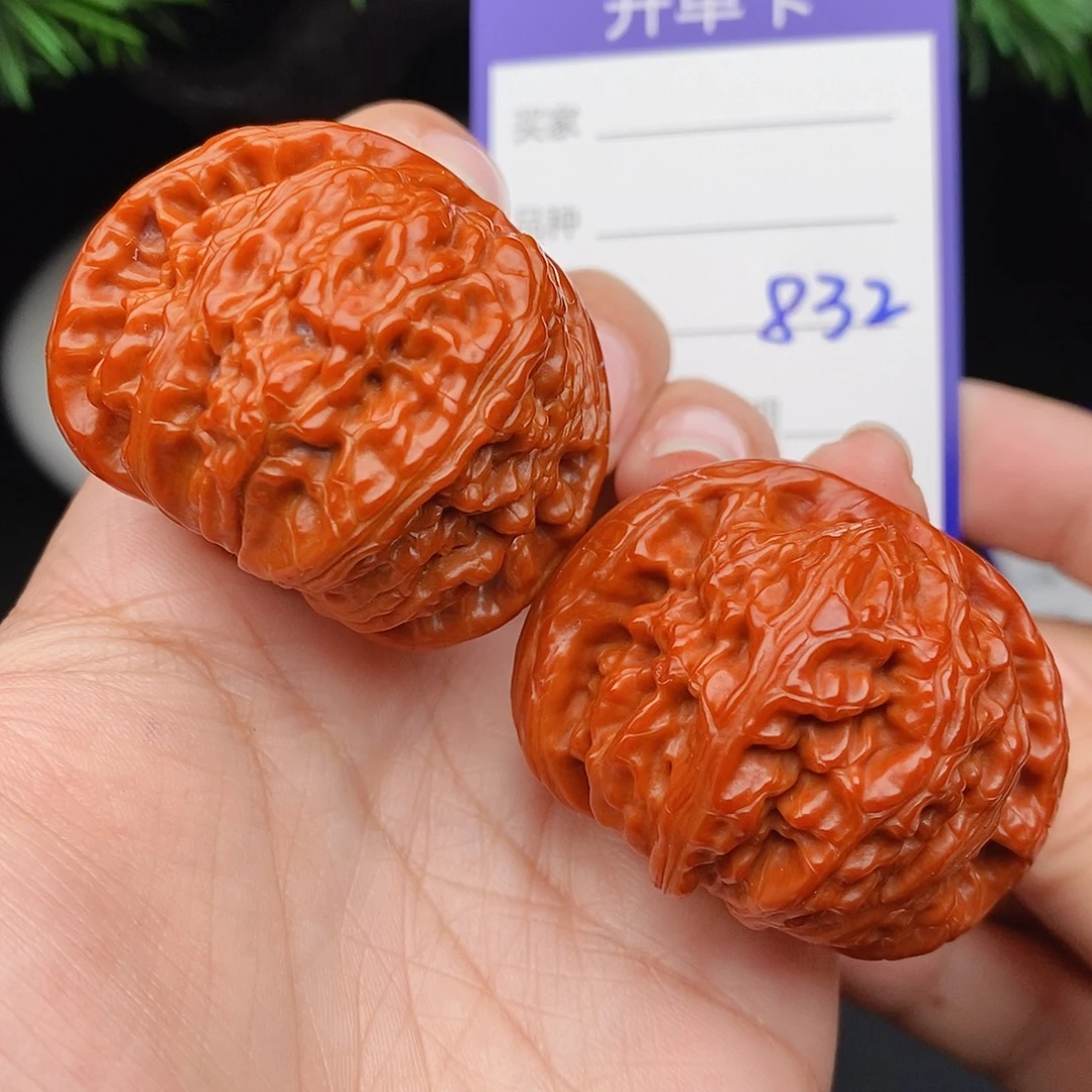 把件文玩核桃43闷白832