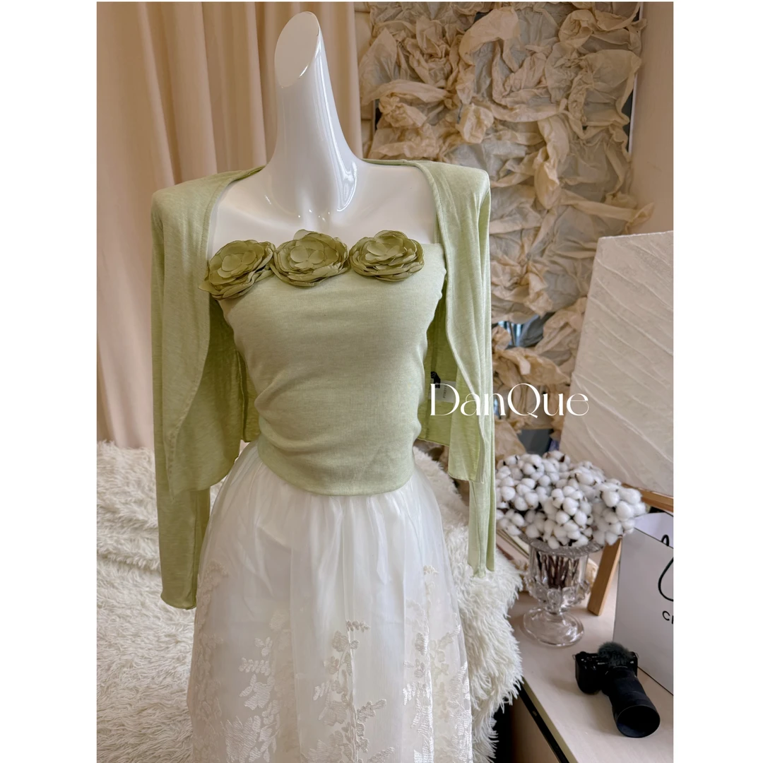 时尚套装上衣针织两件套百搭半裙春季新款