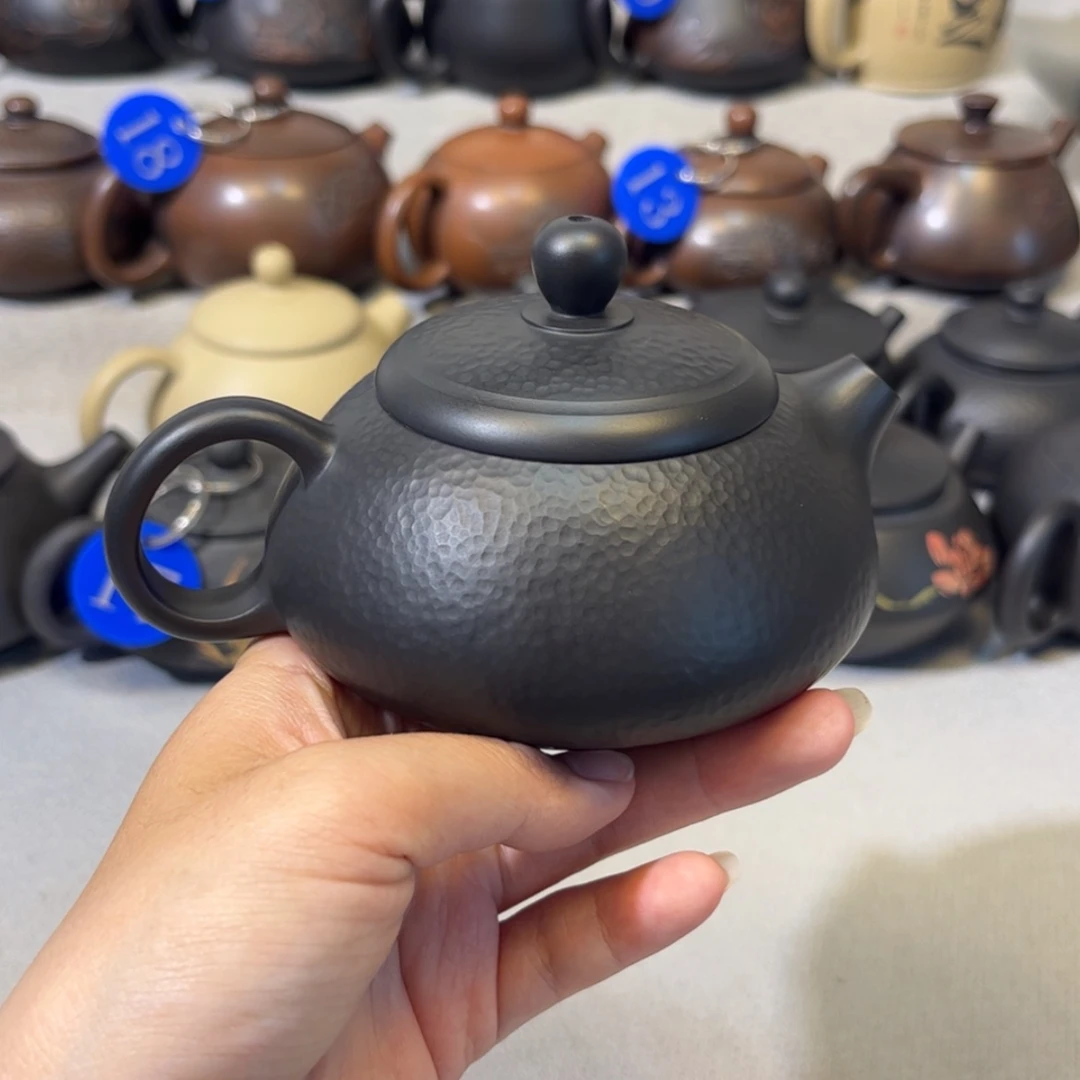 【闪购商品】红泥 锤纹壶 容量 180c c