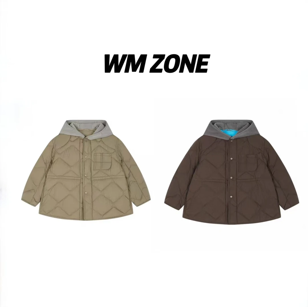 WM 3-6-4074  设计感童装连帽保暖外套