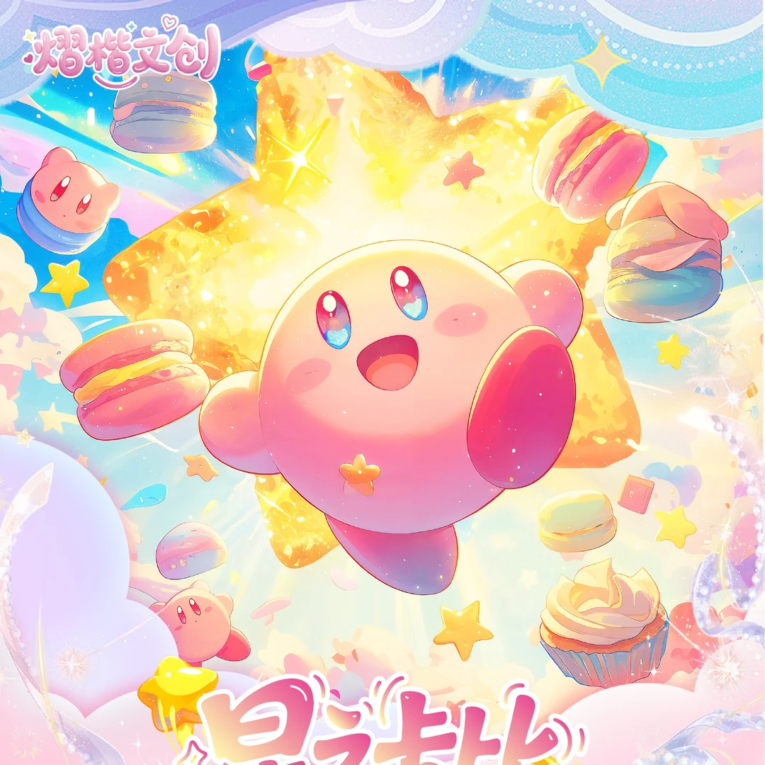 【叠叠】熠楷文创 星之卡比 撕撕乐收藏卡