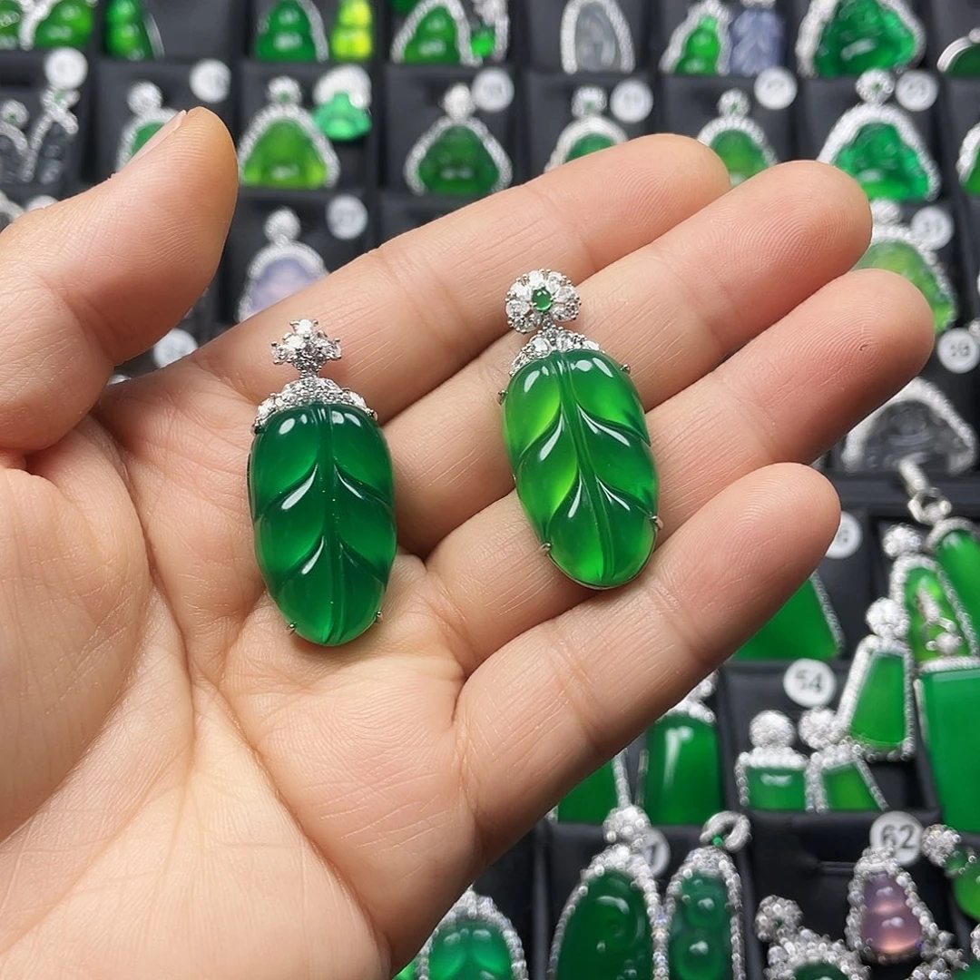 青***蓝玛瑙/玉髓银S925镶嵌颈饰