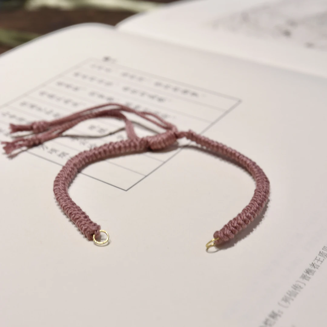 【桃雾】18K手编绳·万能百搭多用手编绳·可调节