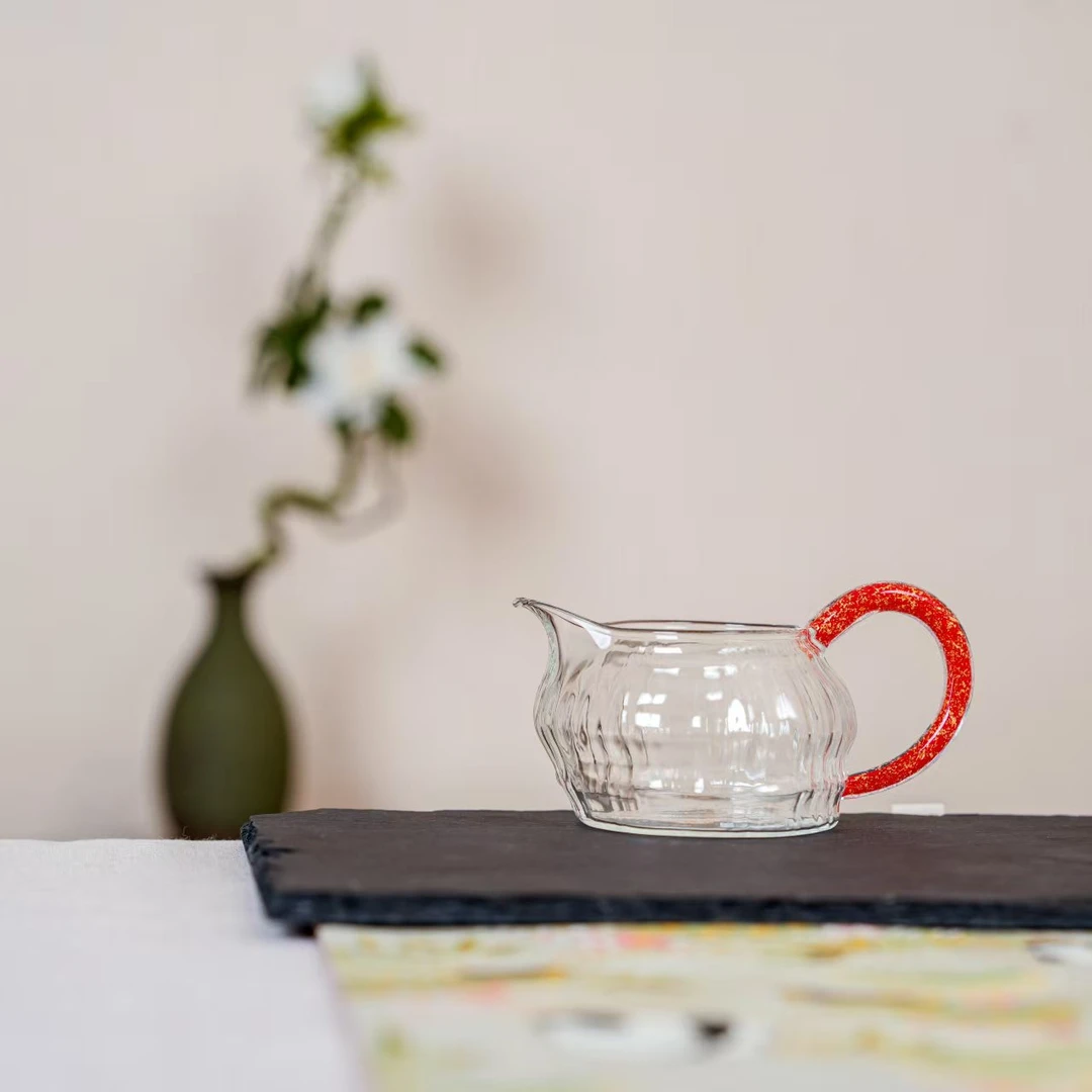 新品厦门展会新品纳福公道杯彩金红金纯手工个性轻奢