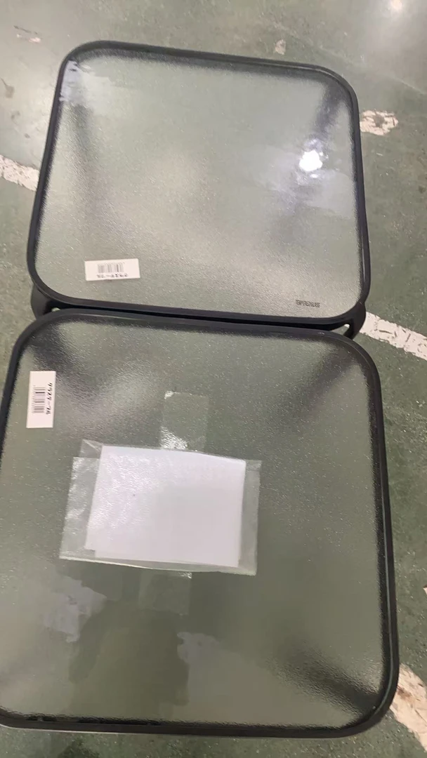 黑色透明不可折叠方桌小茶几桌 户外桌发2个