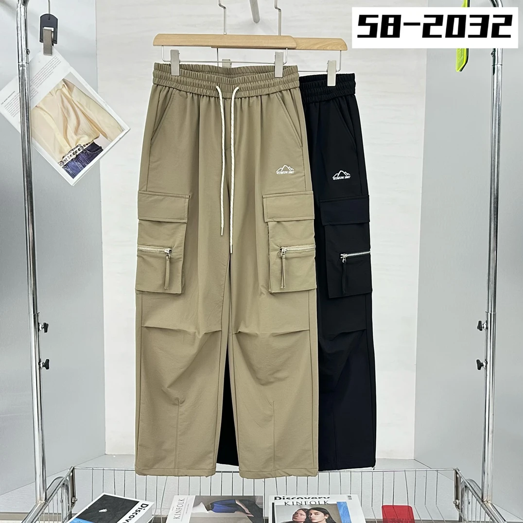 58-2032#【初秋款工装裤】青少年潮流时尚百搭宽松直筒工装休闲长裤