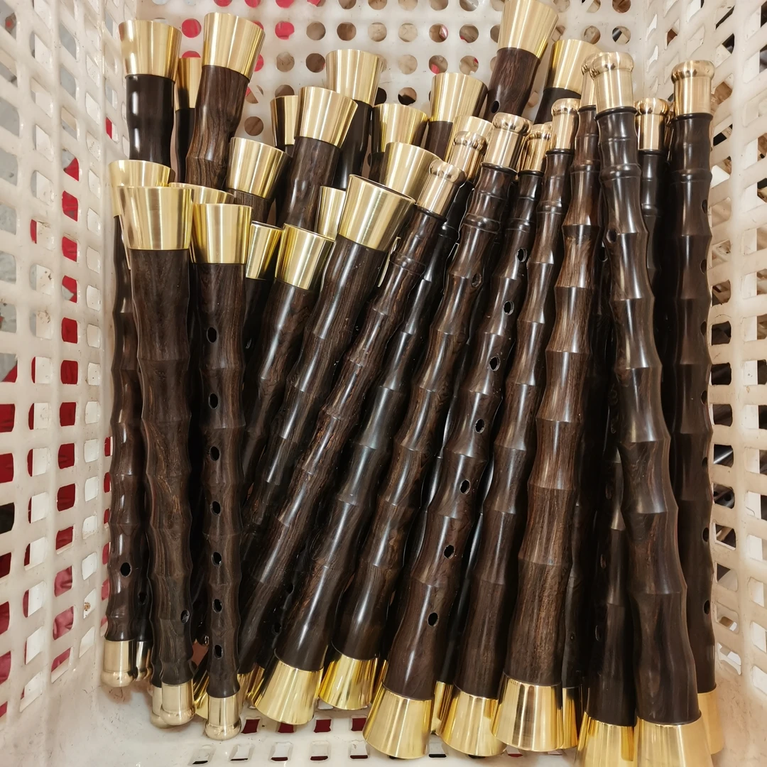 紫光檀广东广西民间不定调唢呐杆椭圆音孔大音量