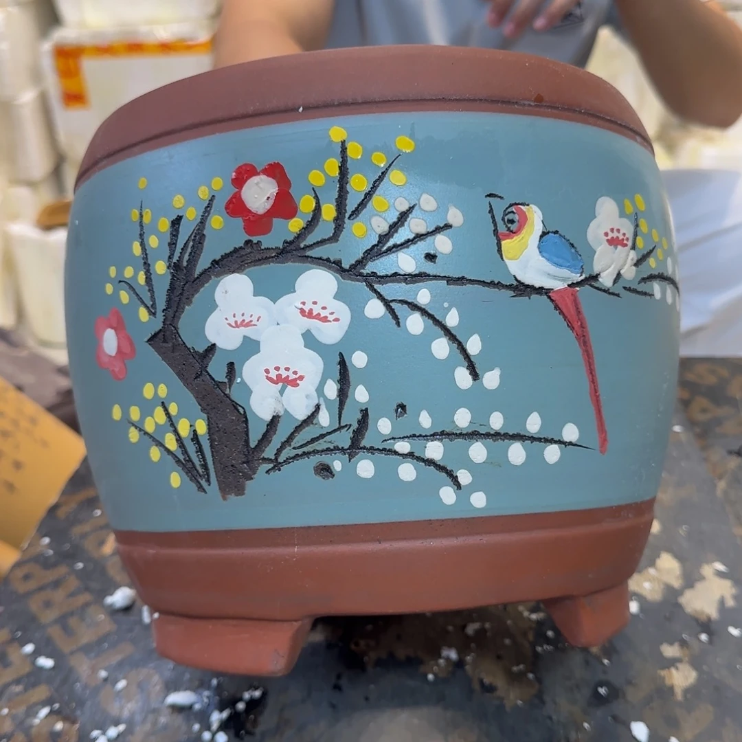 紫砂花盆紫砂口径23