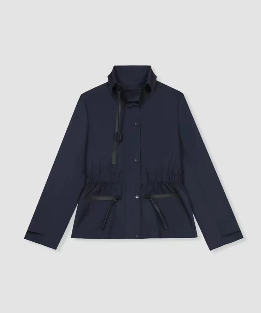 韩版时尚冲锋衣女士休闲宽松显瘦机车服防风外套风衣