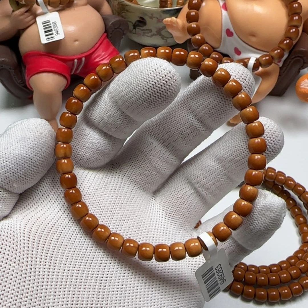 橄榄核手串/手链老挝核尖单圈6.4