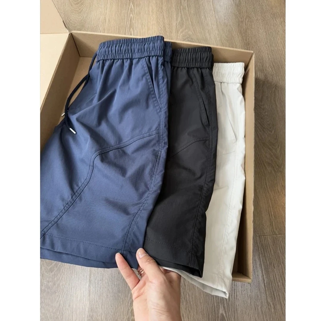 【高品质】夏季新款男士美式休闲短裤潮牌宽松速干冰丝运动五分裤