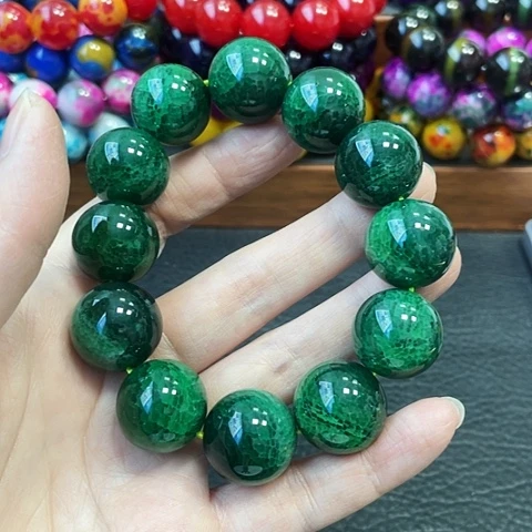 玛瑙未镶嵌手饰青龙碧血20