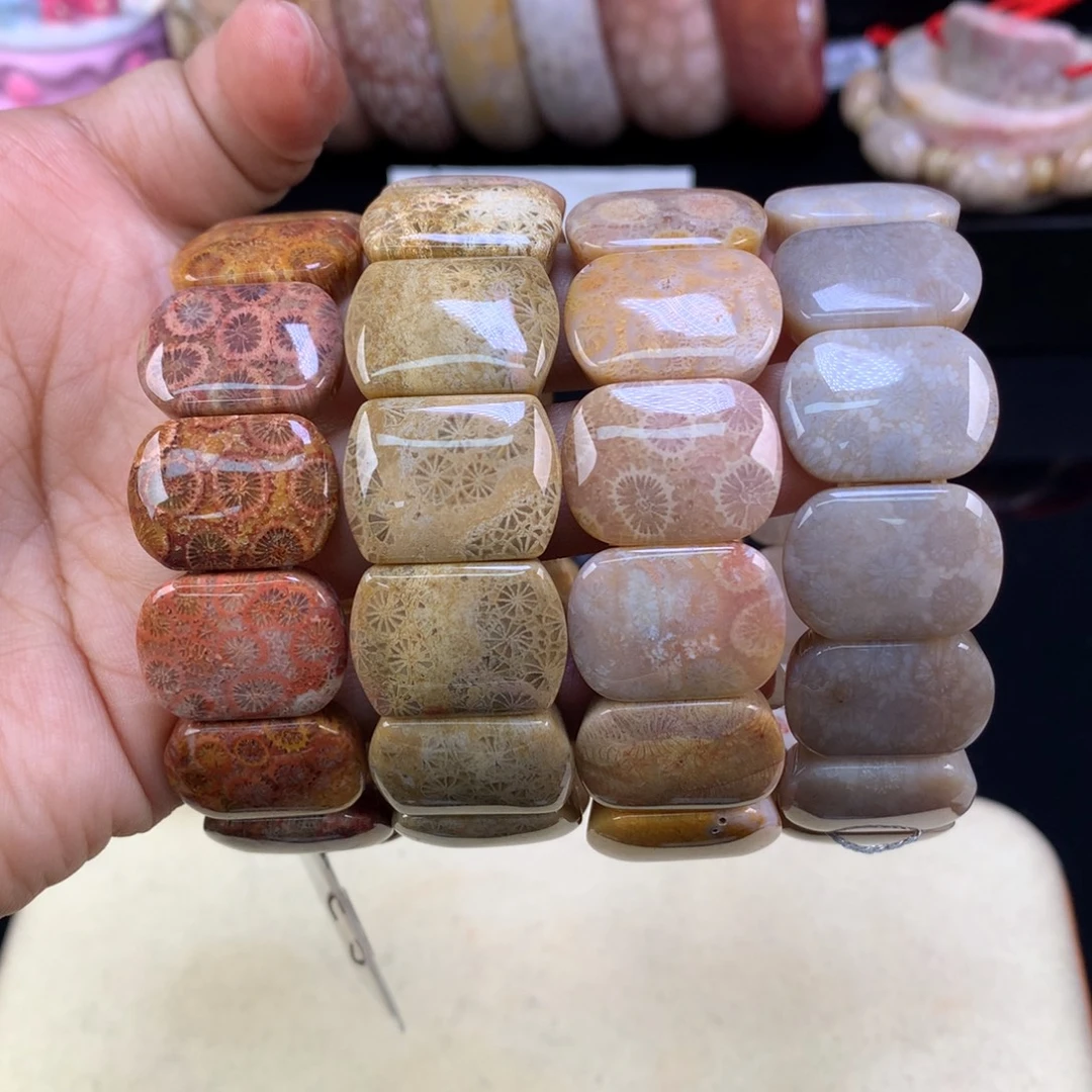 硅化珊瑚（珊瑚玉）未镶嵌吊坠(赠链)64米一条可挑（37号）