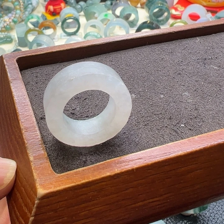 定制翡翠未镶嵌翡翠戒指14-24