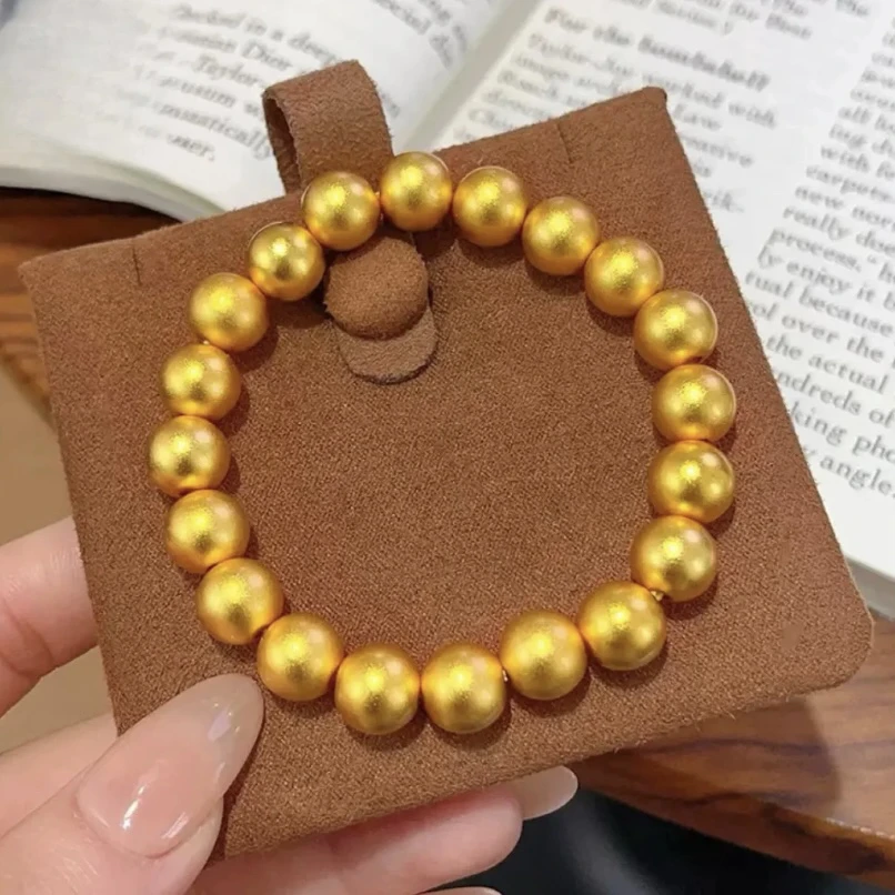 铜合金手链 【精工版8N古法圆珠手串】时尚百搭素款复古