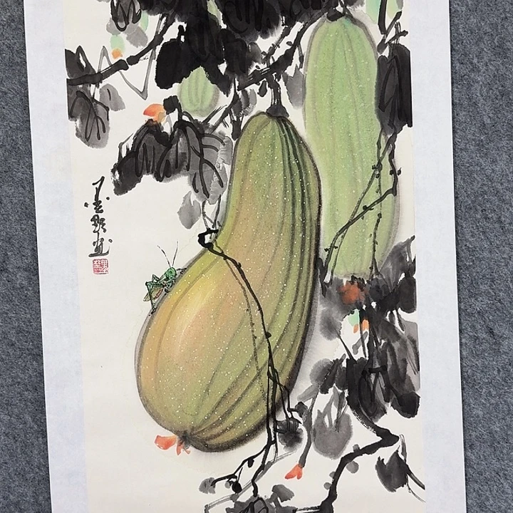 国画无名大吊瓜 4.5平尺