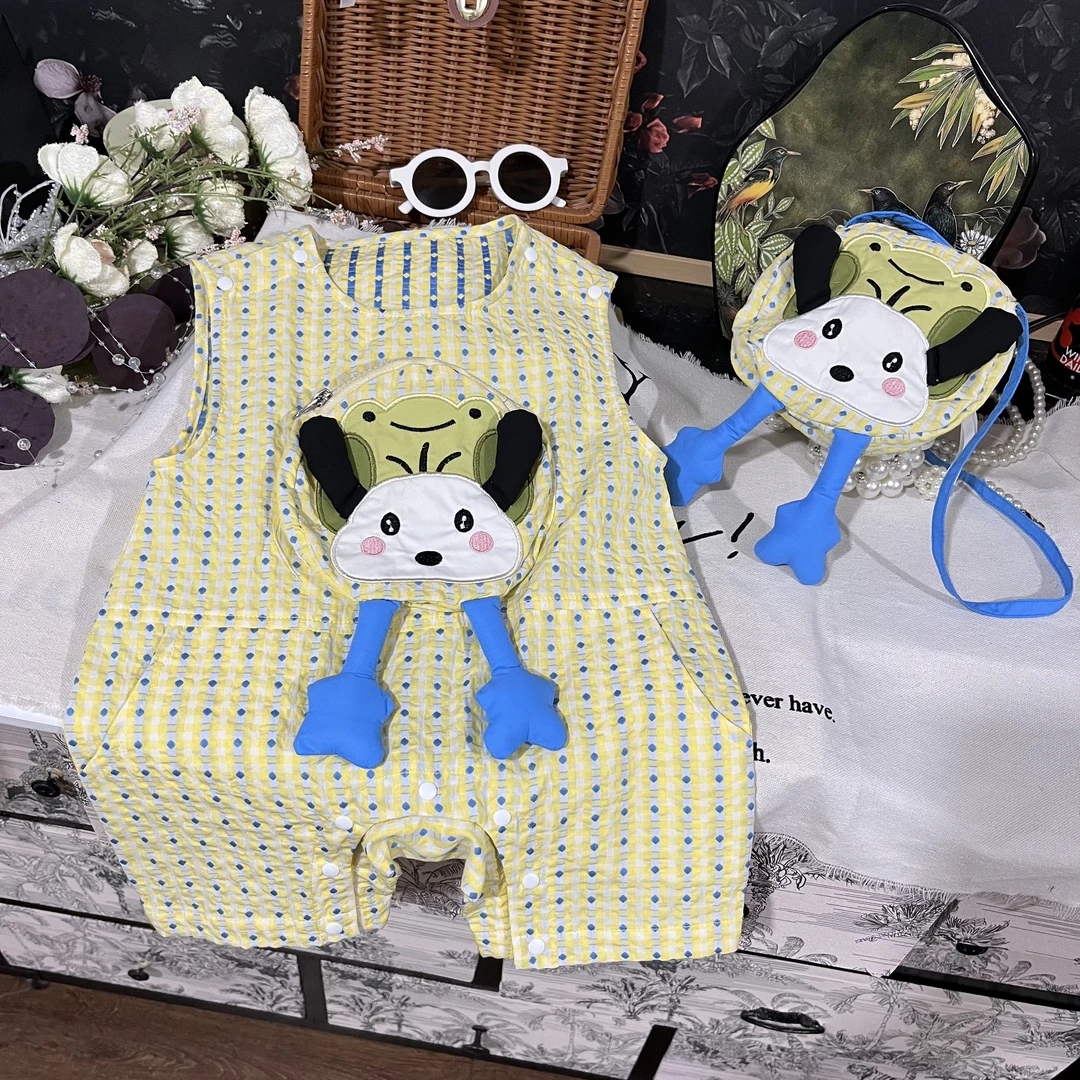 【通浏】儿童新款夏季休闲简约时尚百搭可爱连体衣夏款休闲25L533