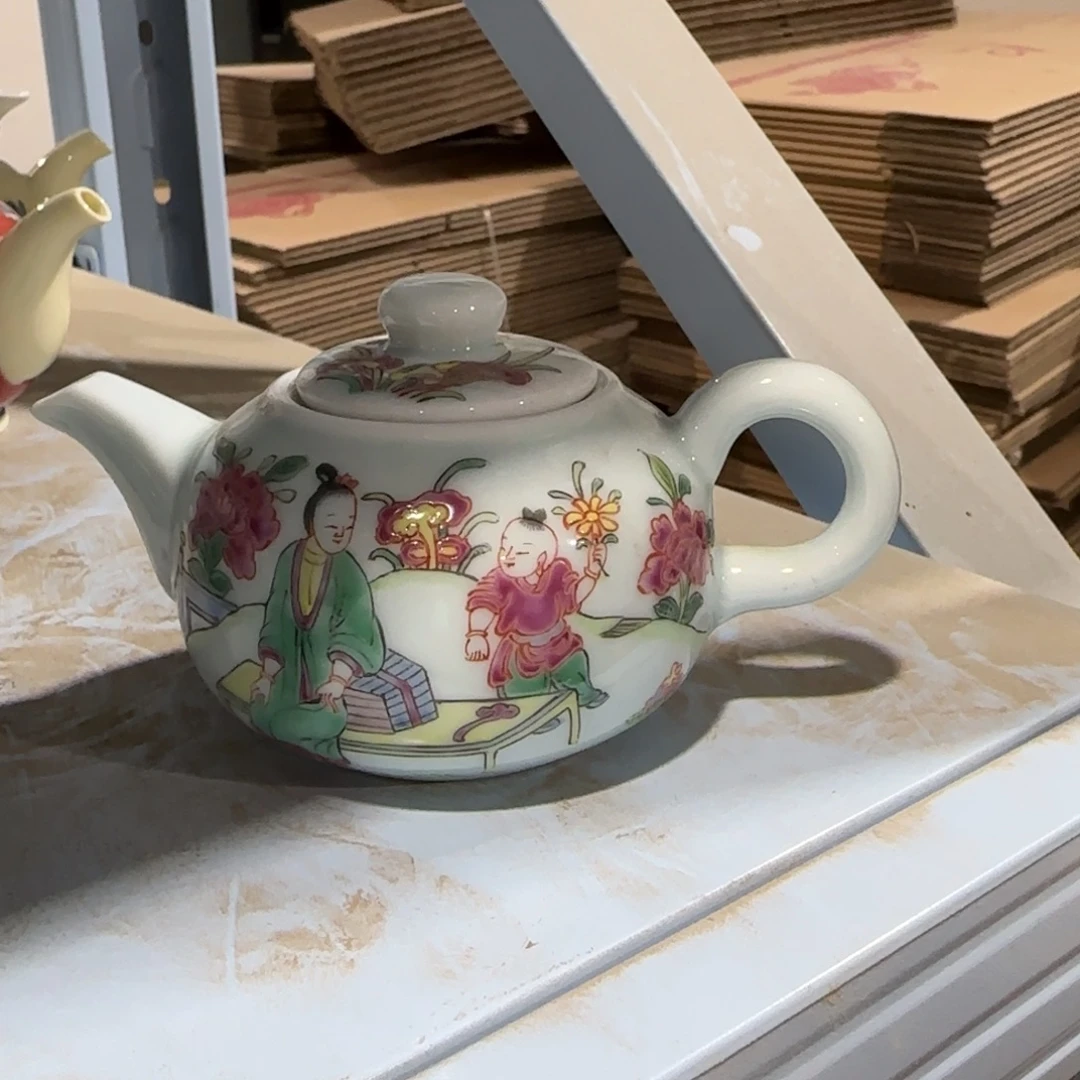 手绘瓷器，全部处理