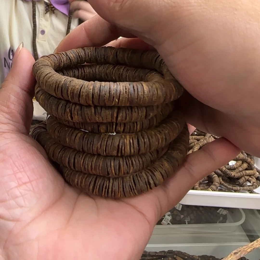 沉香手串多样性发1条沉水白棋片珠高货11克