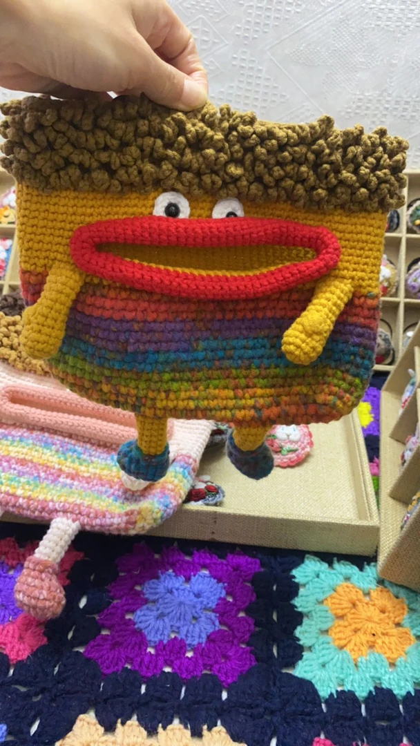 车载毛线钩织纸巾包