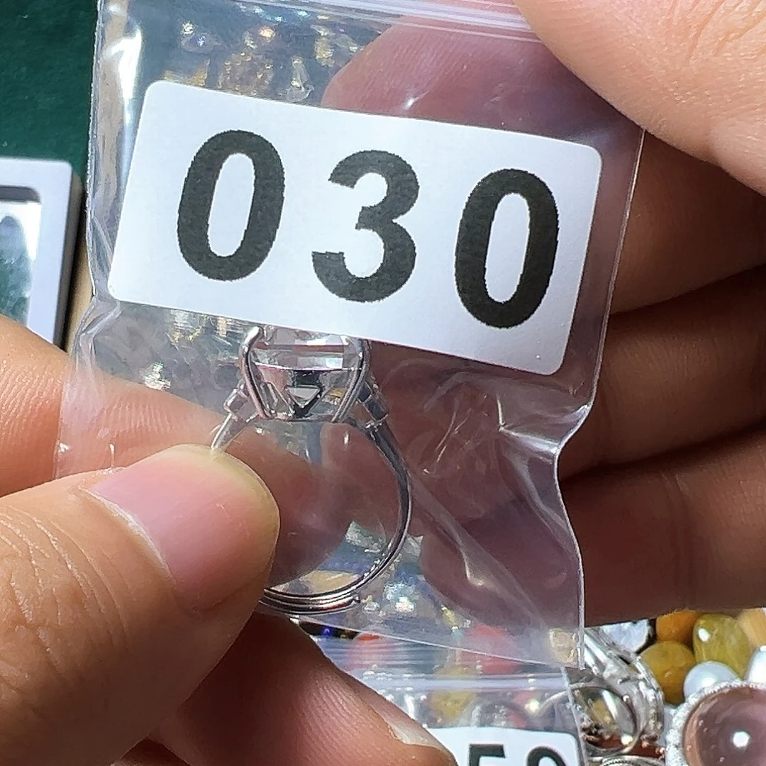 水晶戒指银S925镶嵌娜****ˇ