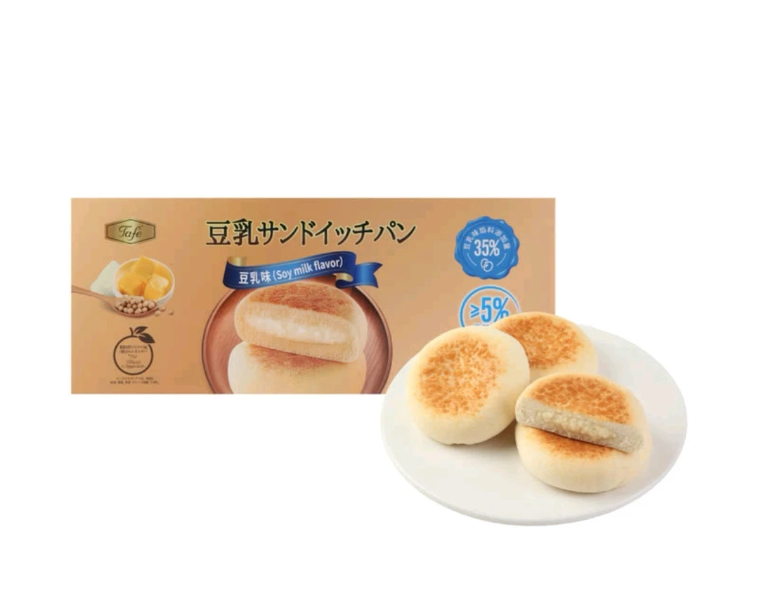 山姆代购豆乳夹心面包1kg