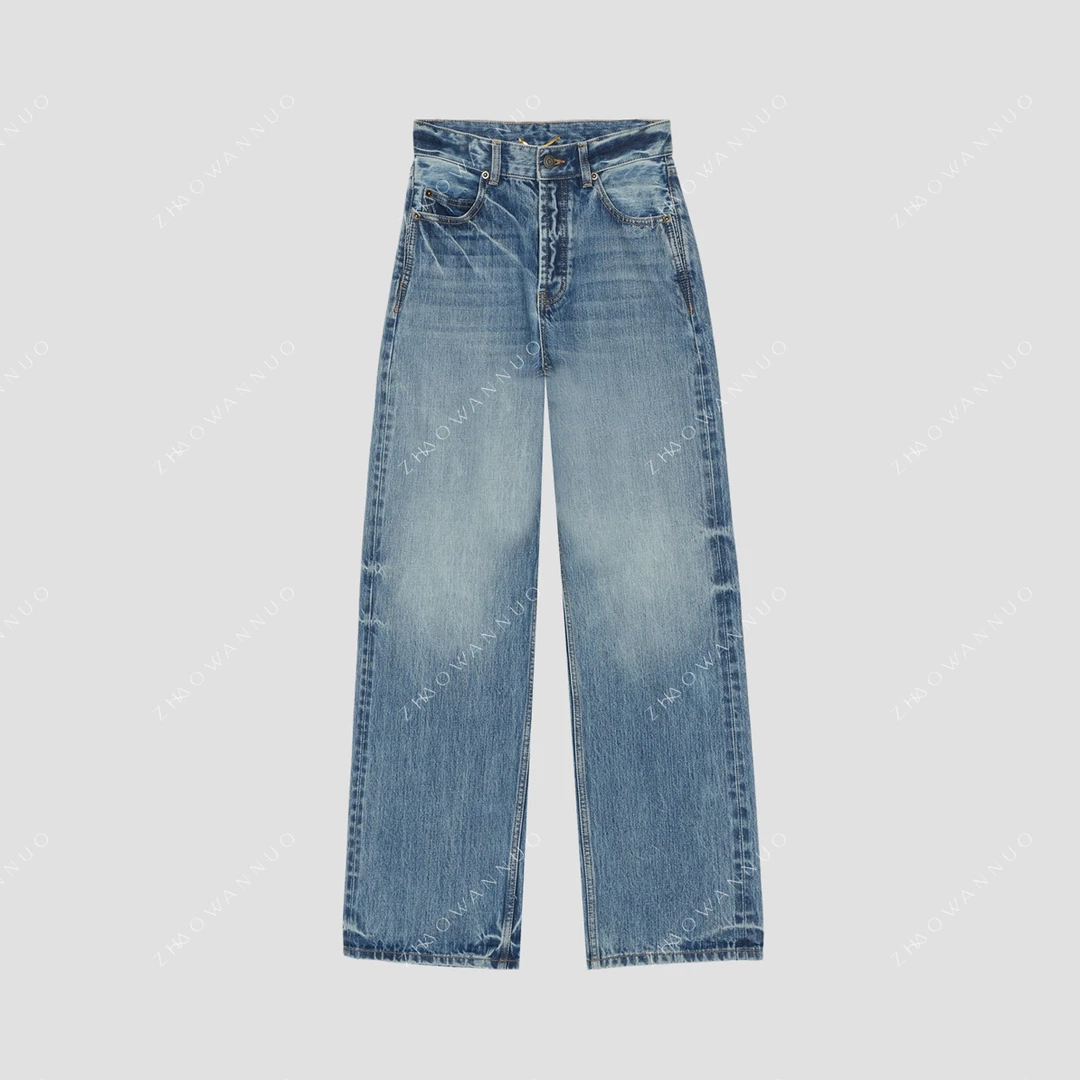 神裤rose3.0秋冬V型腰赤耳红边牛仔裤NC0859