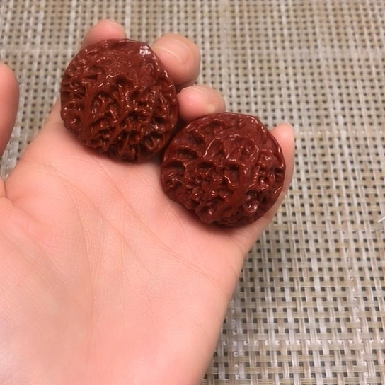 文玩核桃把件京八对