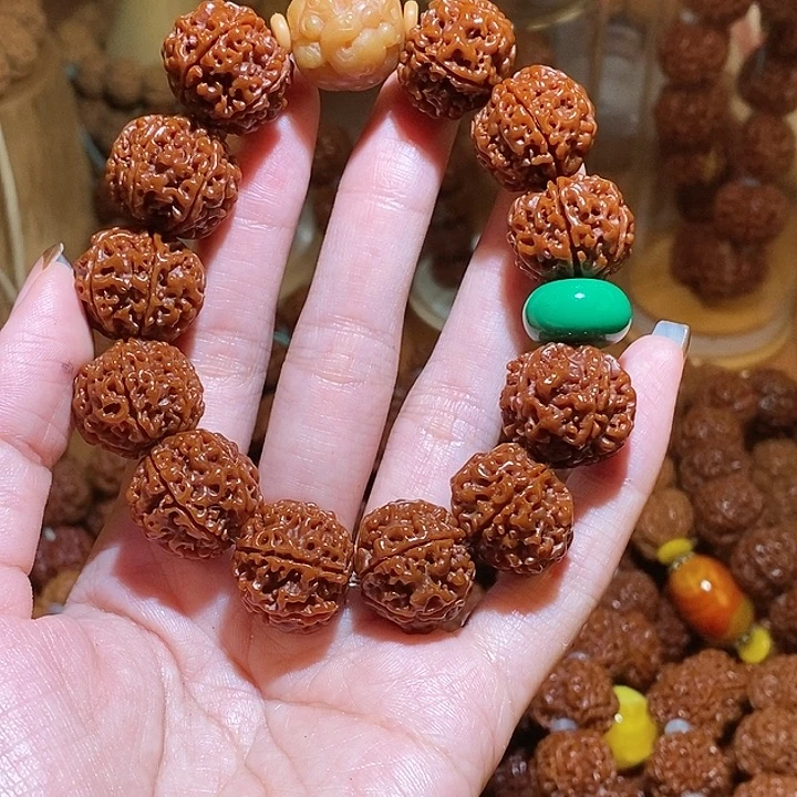 吊坠金刚菩提206玉华貔貅绿扣